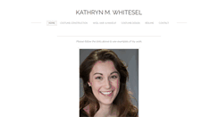 Desktop Screenshot of kathrynmwhitesel.com